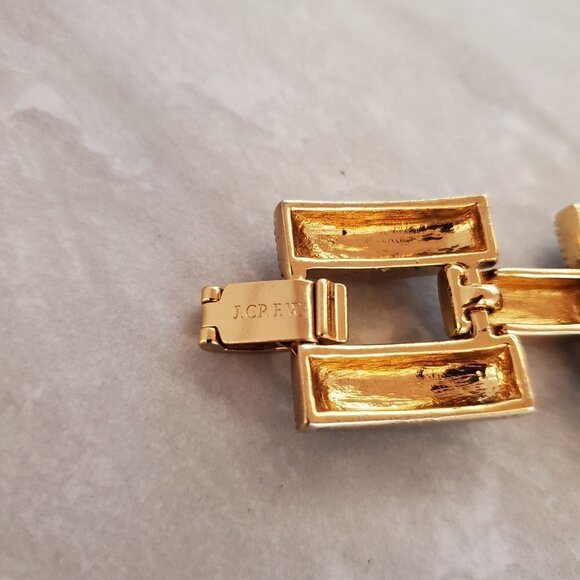 ✨ J.Crew Rhinestone Crystal Pave Link Statement Bracelet ✨ - Picture 11 of 15